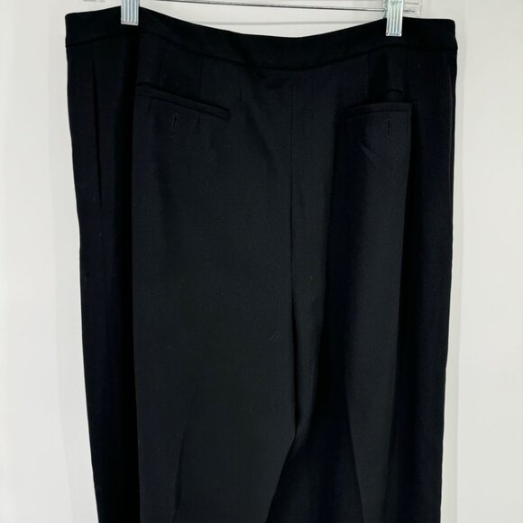 Talbots Women's wool Stretch Black Pants trousers lined Size 16 pockets - Picture 6 of 10